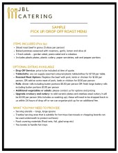 Menus - Sample Pick Up Drop Off (picture)