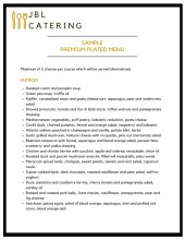Menus - Sample Premium Plated (picture)